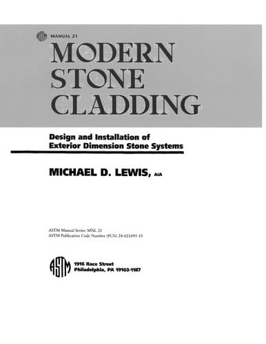 Tapa de Modern stone cladding