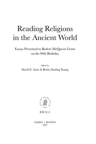 Tapa de Reading religions in the ancient world