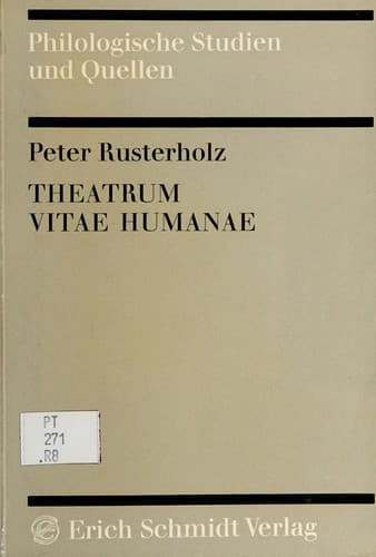 Tapa de Theatrum vitae humanae