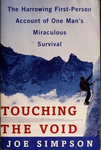 Tapa de Touching the void