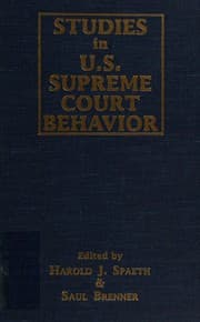 Tapa de Studies in U.S. Supreme Court behavior