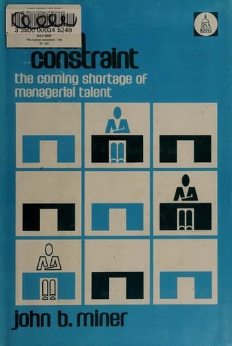 Tapa de The human constraint