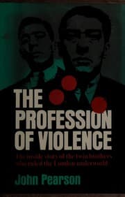 Tapa de The profession of violence