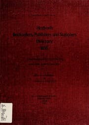 Tapa de Hodson's booksellers, publishers and stationers directory 1855
