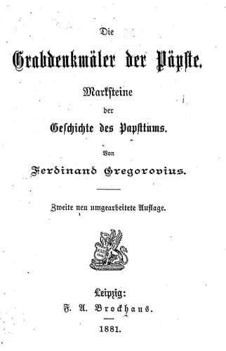 Tapa de Die Grabdenkmäler der Päpste