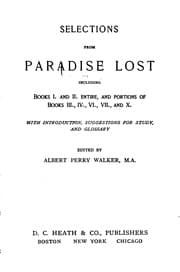 Tapa de Selections from Paradise Lost: Including Books I. and II. Entire, and ..