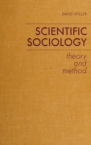 Tapa de Scientific sociology; theory and method