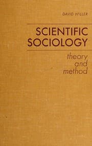 Tapa de Scientific sociology; theory and method