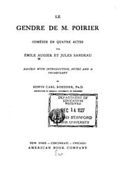 Tapa de Le gendre de M. Poirier