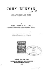 Tapa de John Bunyan, his life, times, and work