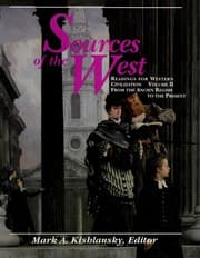 Tapa de Sources of the West: Readings for Western Civilization