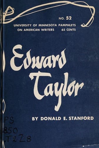 Tapa de Edward Taylor