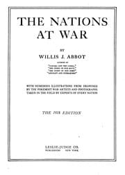 Tapa de Pictorial History of the World War