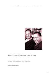 Tapa de Advice for monks and nuns