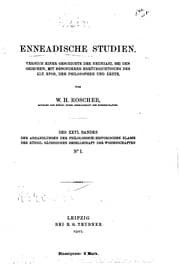 Tapa de Enneadische Studien, Versuch einer Geschichte der Neunzahl bei den Griechen ..