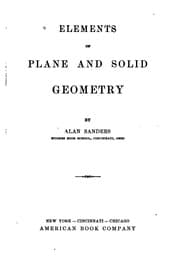 Tapa de Elements of plane and solid geometry