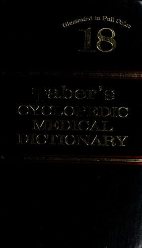 Tapa de Taber's cyclopedic medical dictionary.