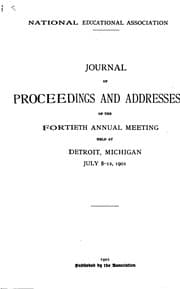 Tapa de Journal of Proceedings, and Addresses