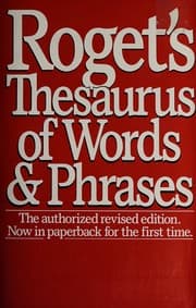 Tapa de Roget's thesaurus of words and phrases