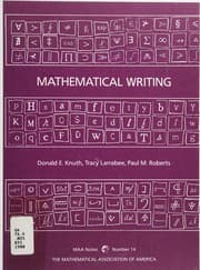 Tapa de Mathematical writing