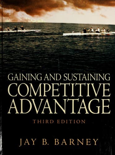 Tapa de Gaining and sustaining competitive advantage