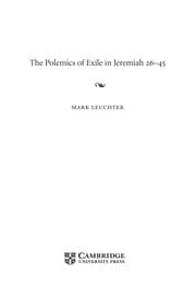 Tapa de Jeremiah 26-45 and the polemics of exile