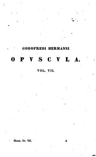 Tapa de Opuscula