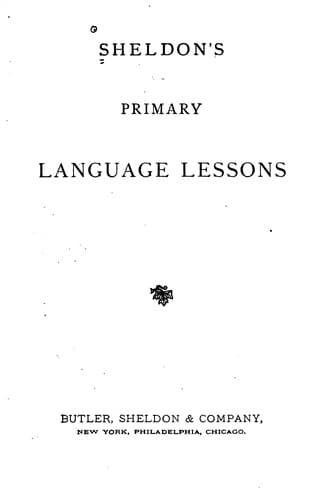 Tapa de Sheldon's Primary Language Lessons