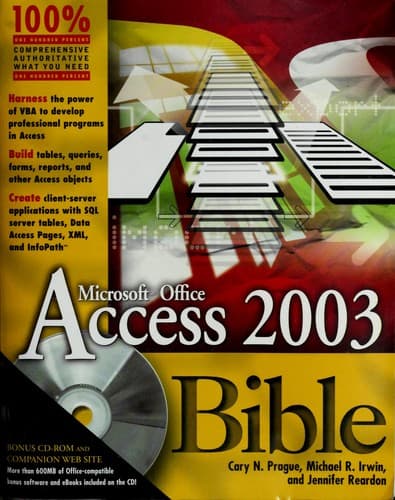 Tapa de Access 2003 bible