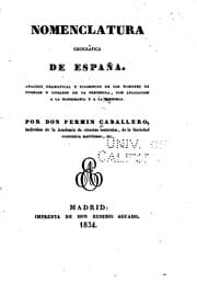 Tapa de Nomenclatura geográfica de España: Análisis gramátical y filosófico de los ..