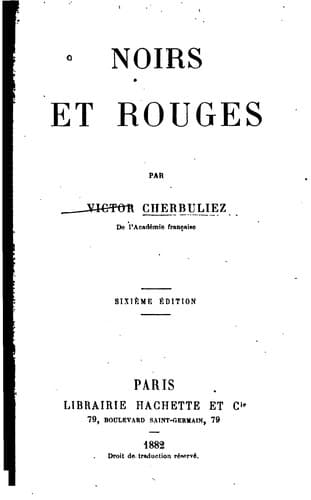 Tapa de Noirs et rouges