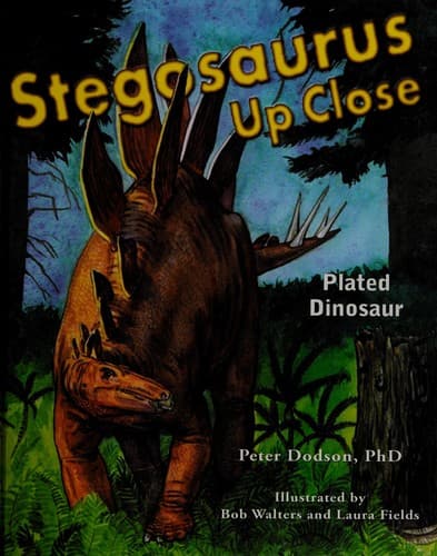 Tapa de Stegosaurus up close