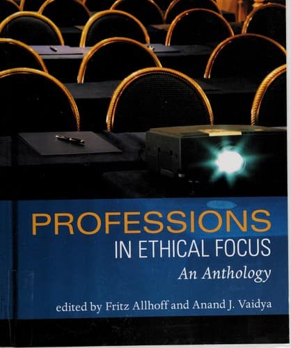 Tapa de Professions in ethical focus