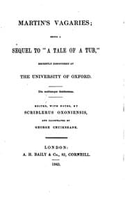 Tapa de Martin's vagaries: a sequel to 'A tale of a tub', ed. by Scriblerus Oxoniensis