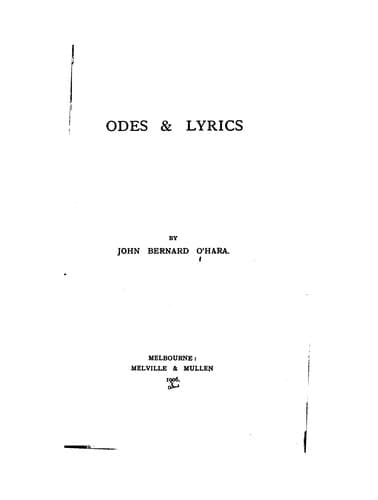 Tapa de Odes & Lyrics