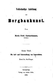 Tapa de Vollständige Anleitung zur Bergbaukunst