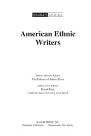 Tapa de American ethnic writers