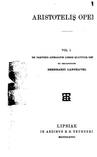 Tapa de Aristotelis Opera