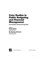 Tapa de Case studies in public budgeting and financial management