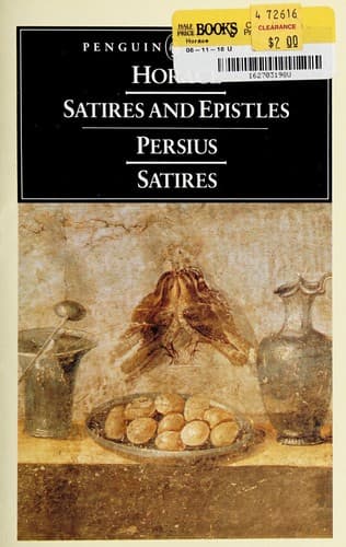Tapa de Satires and epistles