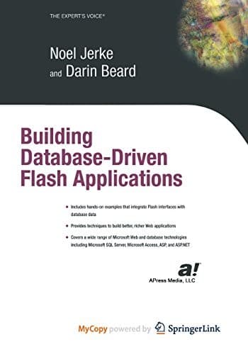 Tapa de Building Database Driven Flash Applications