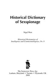 Tapa de Historical dictionary of sexspionage