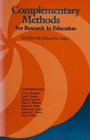 Tapa de Complementary methods for research in education