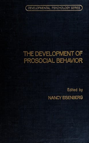 Tapa de The Development of prosocial behavior