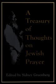 Tapa de A Treasury of thoughts on Jewish prayer
