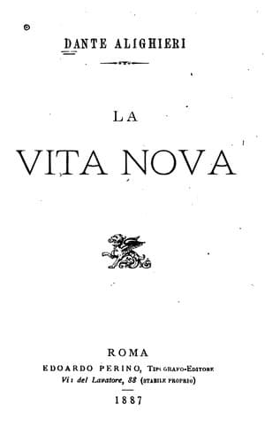 Tapa de La vita nova