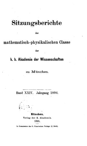 Tapa de Sitzungsberichte