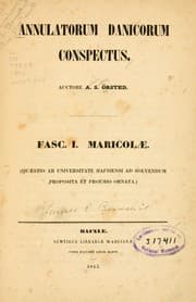 Tapa de Annulatorum danicorum conspectus