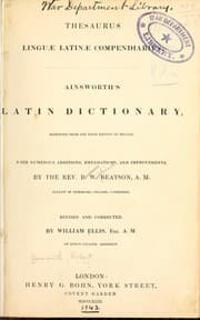 Tapa de Thesaurus linguæ latinæ compendiarius
