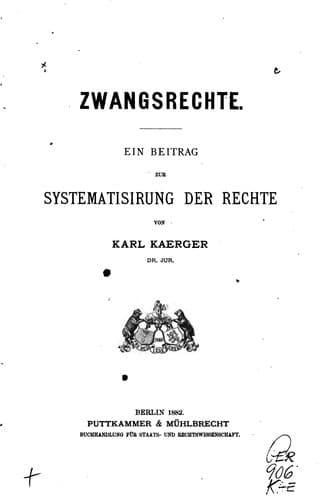 Tapa de Zwangsrechte.